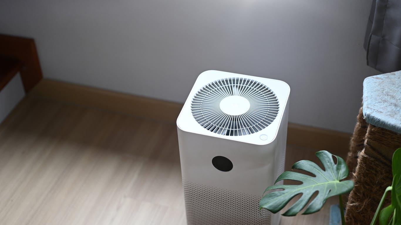 air purifier stock image
